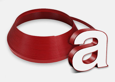 Veilige Materiële de Brievenrand 2.0cm Breedte Plastic Versiering GLB van het Rode Kleuren Acrylkanaal