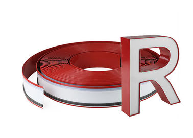 3D Uitdrijving 0.5MM van het Tekenkanaal het Aluminiumrol van Rode Kleurenchannelume