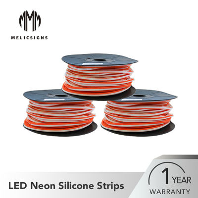 Maak 50 het Neon LEIDENE van het Meter220v Oranje Silicone Strook waterdicht